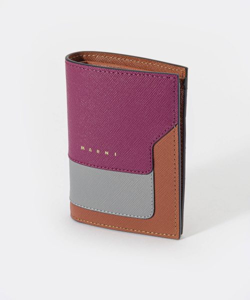 マルニ(MARNI) サフィアーノ レザー製 二つ折りウォレット