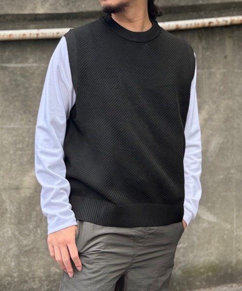 イッカ(ikka) GOKU楽ニットカルゼベスト