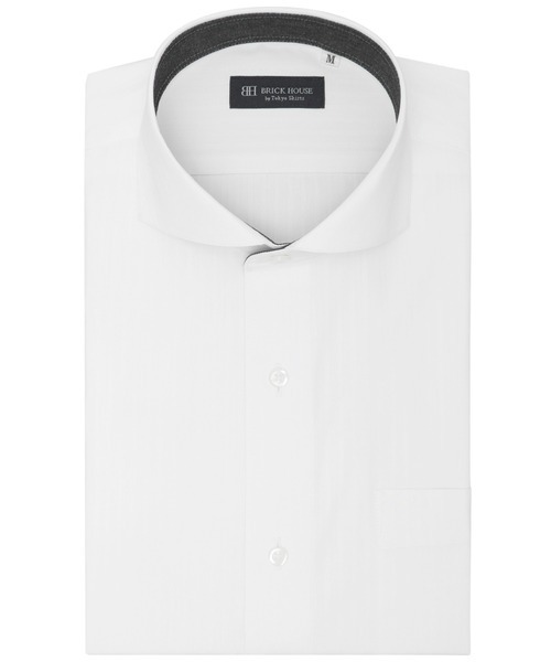 東京シャツ(TOKYO SHIRTS) BRICK HOUSE ホリゾンタルワイド 半袖 形態安定 ワイシャツ
