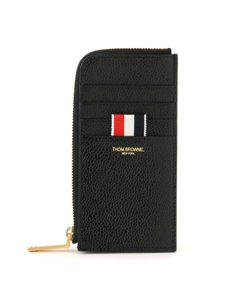 トムブラウン(THOM BROWNE) ペブルグレイン ハーフジップアラウンドウォレット