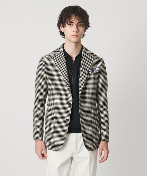 ユナイテッドアローズ(UNITED ARROWS) シェパードチェック シングル 3ボタン テーラードジャケット C-MODEL