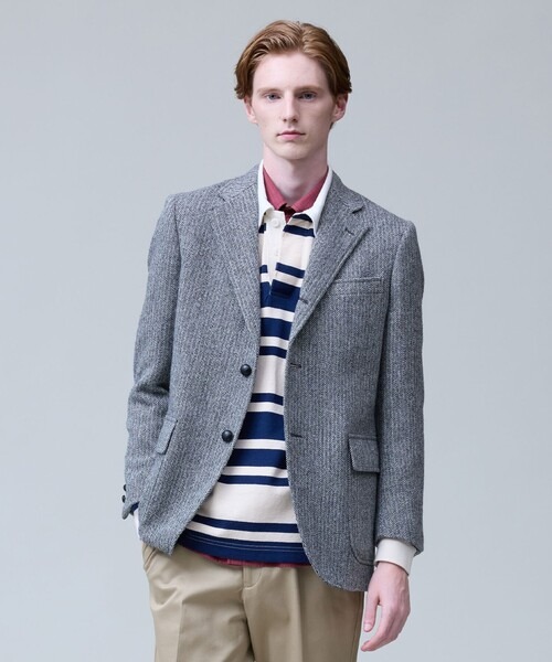 ジェイプレス(J.PRESS) LOVAT LAVEROCK TWEED ヘリンボンツイードジャケット