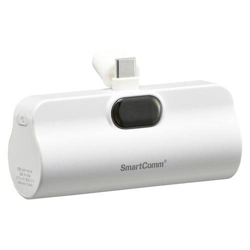 オーム電機(OHM) SmartComm モバイルバッテリー 直挿しタイプ 5000mAh SMP-PI50 05-0808