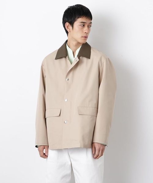 ナノ・ユニバース(NANO universe) オーバージャケット WARP PRINT ライニング 撥水