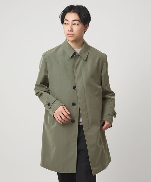 ユナイテッドアローズ グリーンレーベルリラクシング(UNITED ARROWS green label relaxing) A＋ ミノテック スプリング バルカラーコート ステンカラーコート 撥水・防風・透湿