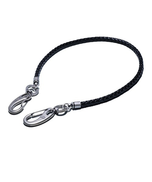 ジャムホームメイド(JAM HOME MADE) 編み込みレザーウォレットコード ブラック