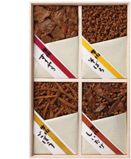 浅草今半 牛肉佃煮木箱詰合せ