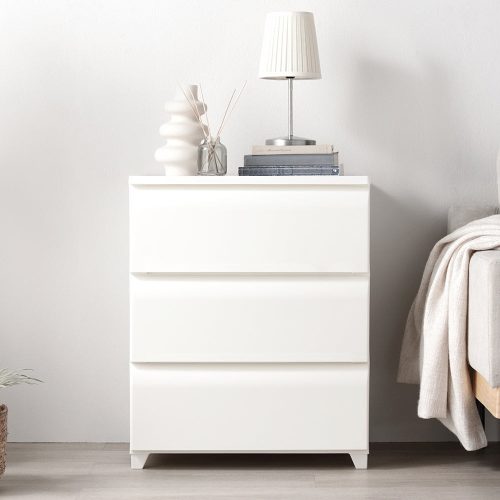 ラシク(RASIK) ホコリが入りにくいチェスト プラスチック製 日本製 ワイド・3段