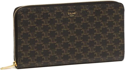 セリーヌ(CELINE) ラージ ジップウォレット / トリオンフキャンバス