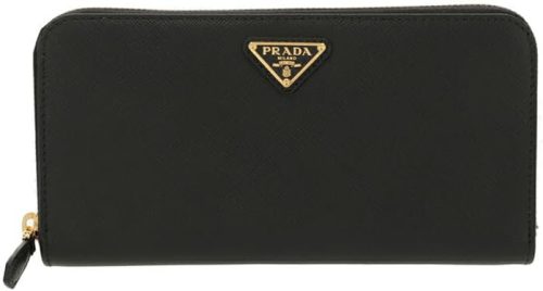 プラダ(PRADA) ラウンドジップ長財布 SAFFIANO TRIANGOLO