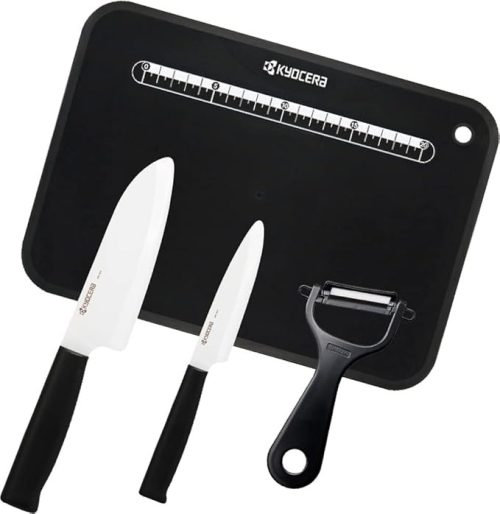 京セラ(KYOCERA) セラミック 包丁 ピーラー まな板 4点セット GF-CK441B-AZ