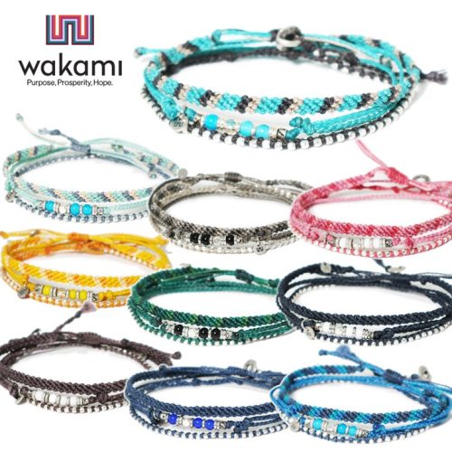 ワカミ(WAKAMI) ストーンアンクレット 3本セット