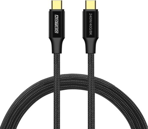 アドテック 240W 40Gbps 8K 出力 USB4 Gen3 Type-C to Cケーブル APC-V124CC-PD31U4G3