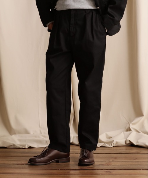 ショット(schott) TC DOUBLE PLEATED WIDE PANTS 2タック パンツ