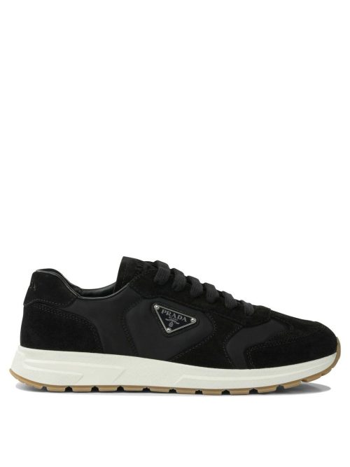 プラダ(PRADA) Prax スエード x Re-Nylon スニーカー