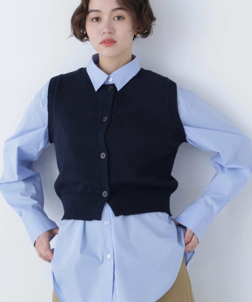 エヌエヌナチュラルビューティーベーシック(N. Natural Beauty Basic) コンパクトニットベスト