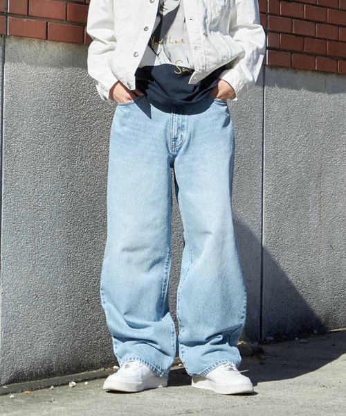 エドウイン(EDWIN) ワイドストレート デニムパンツ バギージーンズ