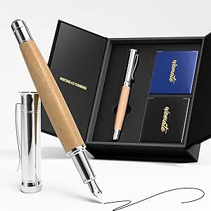 WEMATE イエロー 木製万年筆セット