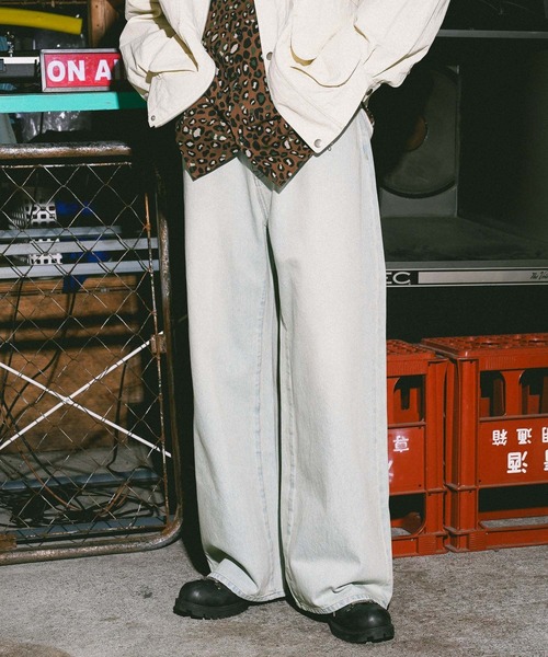 ニコアンド(niko and...) WIDE BAGGY 5POCKET DENIM