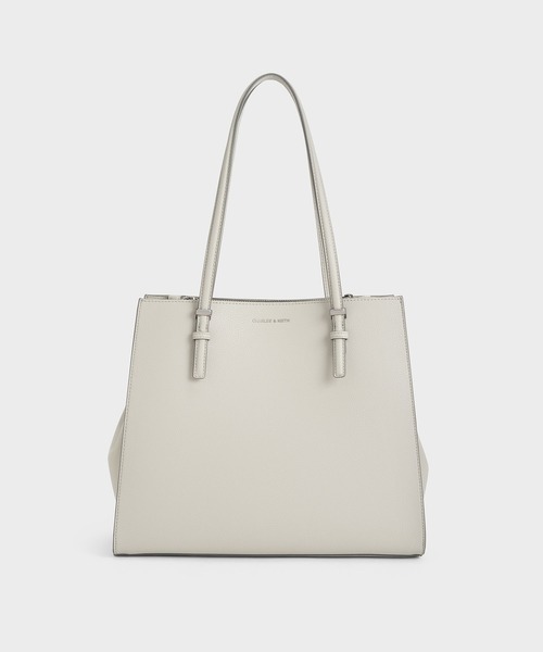 チャールズアンドキース(CHARLES & KEITH) クラシックダブルハンドル トートバッグ