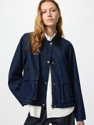 ユニクロ(UNIQLO) ユーティリティショートジャケットデニム