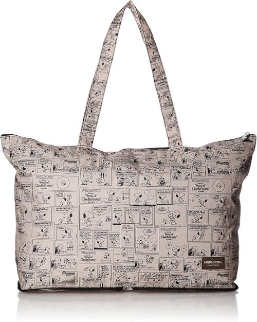 シフレ(Siffler) SNOOPY PEANUTS キャリーオンバッグ 折りたたみトートバッグ スヌーピー ハピタス H0001