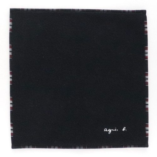 アニエスベー(agnes b) メンズ 表タオル裏ガーゼ地ハンカチ