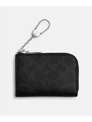 コーチ(COACH) Lジップ キー ケース・シグネチャー キャンバス