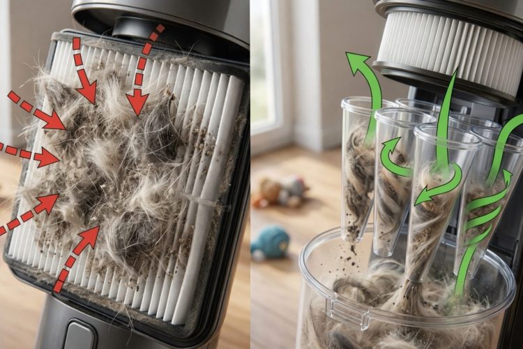 第2位 吸引力の持続性:カタログスペックでは見えない「吸引の持続性」。フィルターを窒息させる微細なチリやホコリの盲点