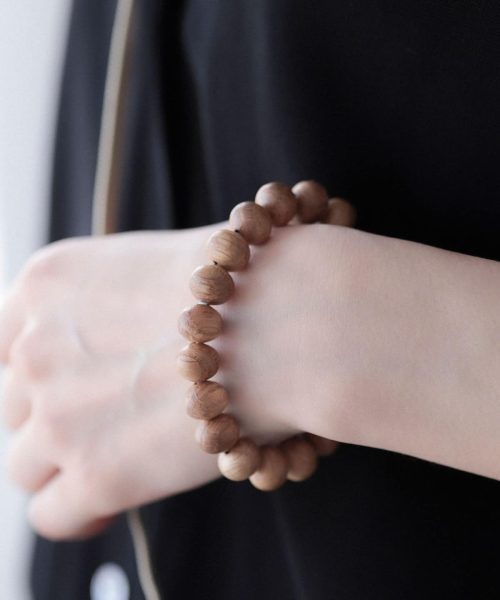 ビームス(BEAMS) 神戸珠数店 ウィスキーウッド ブレスレット 10mm