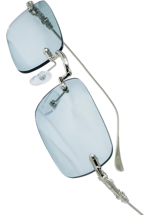 BlissLeather フチなしリムレスメガネ