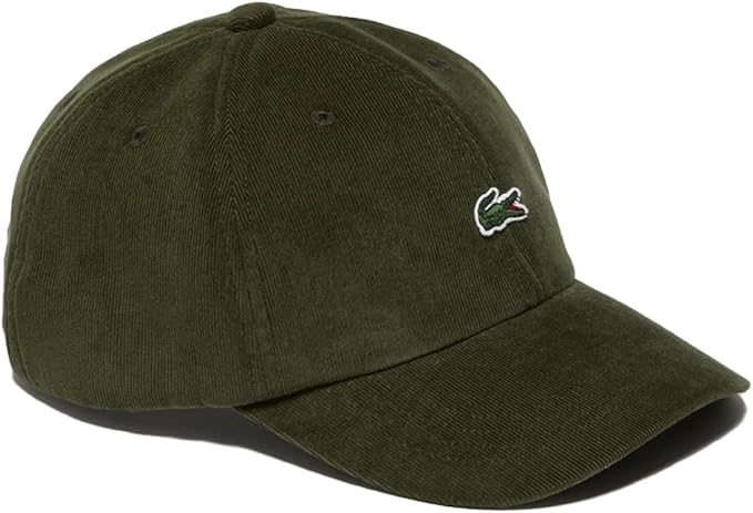 ラコステ(LACOSTE) ワンポイントワニロゴ・コーデュロイキャップ