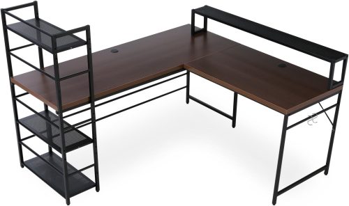 ロウヤ(LOWYA) ラック一体型L字デスク