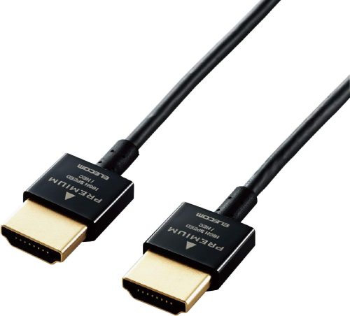 エレコム(ELECOM) プレミアムハイスピードHDMIケーブル スーパースリム CAC-HDPSS15BK