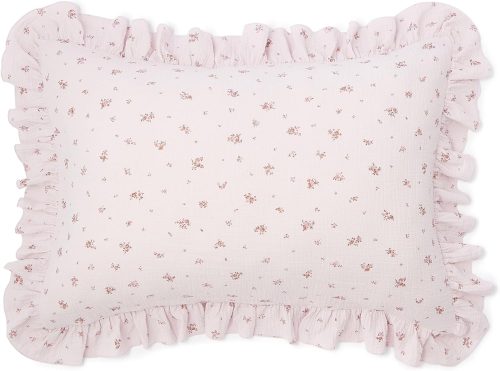 フランフラン(Francfranc) フリル ガーゼ スモールフラワー まくらカバー