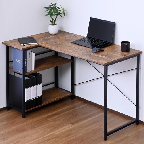 山善(YAMAZEN) ラック付きL字コーナー パソコンデスク GLJ-LR1170