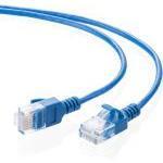 サンワサプライ ツメ折れ防止CAT6A細径LANケーブル 500-LAN6ASL05BL