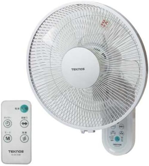 テクノス(TEKNOS) 壁掛けフルリモコン扇風機 30cm KI-DC338