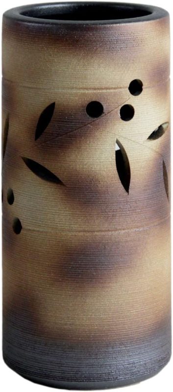 タンスのゲン 傘立て 日本製 手作り 陶器製 信楽焼き 25700001