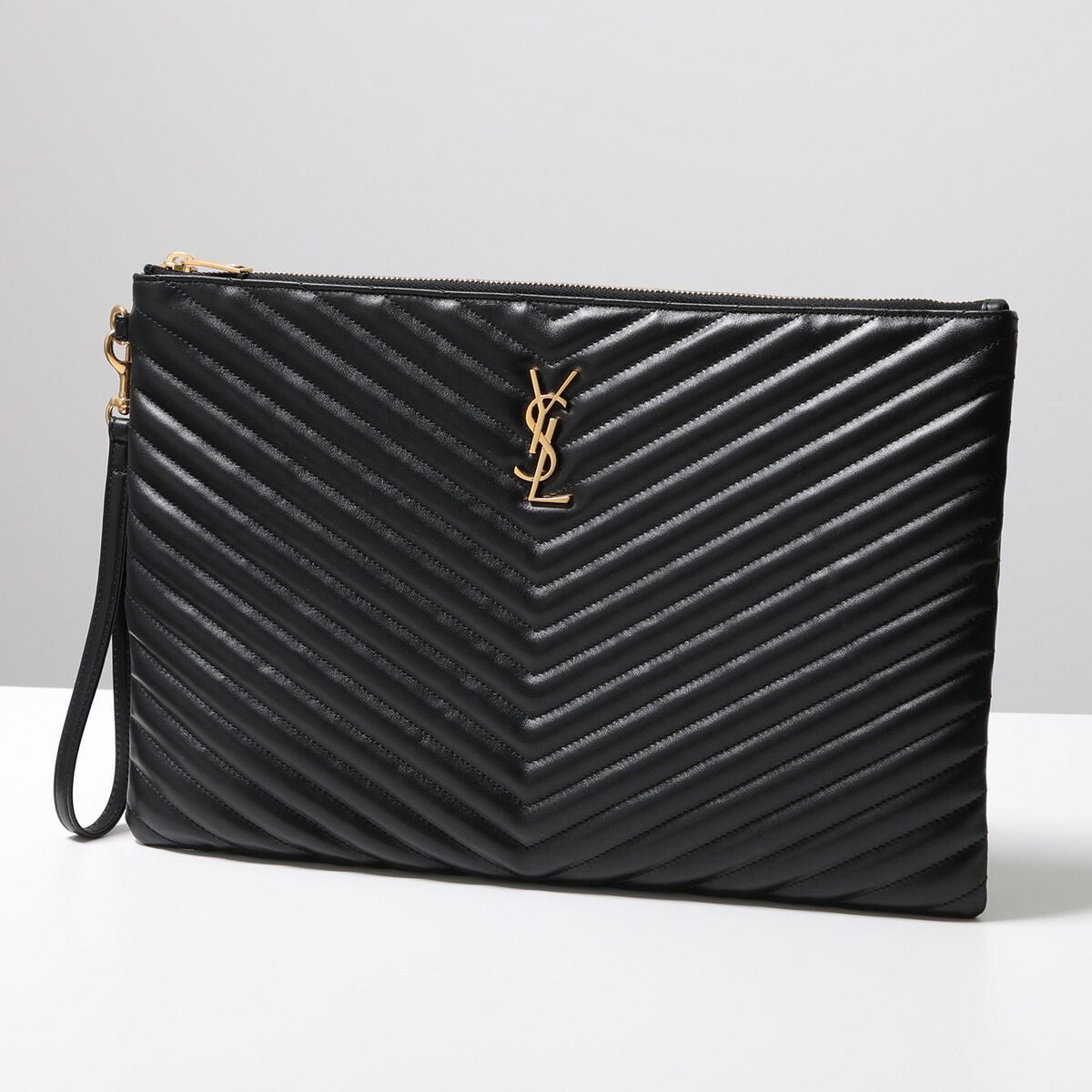 サンローラン(SAINT LAURENT) モノグラム・サンローラン　ジップ付きドキュメントホルダー