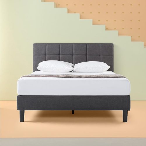 ZINUS Lottie ベッドフレーム ファブリック クイーン