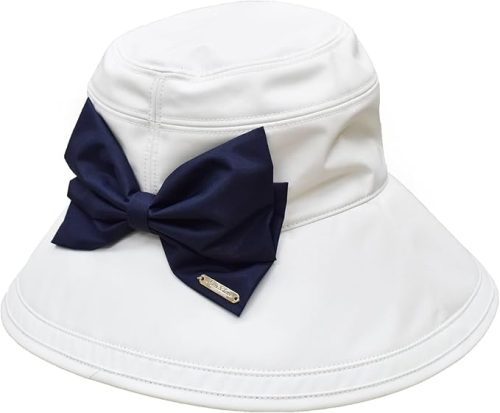 芦屋ロサブラン(Rose Blanc) リボンハット つば13cm