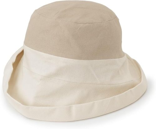 イッツデモ(ITS' DEMO) 手洗い可 冷感 UV 折り返しヘムバイカラーハット