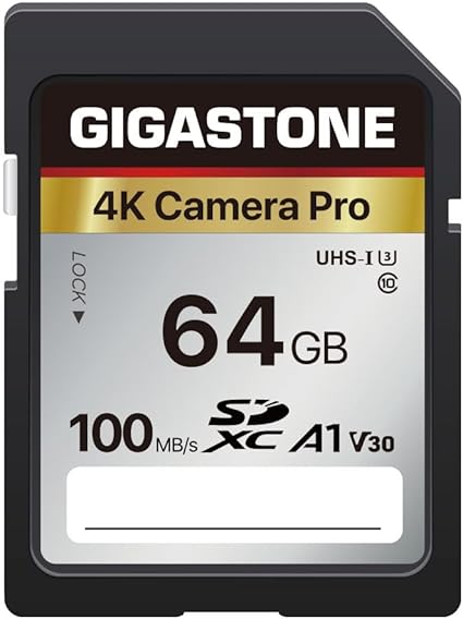 ギガストーン(Gigastone) SDカード 64GB 4K Camera Pro