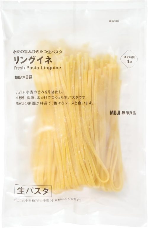 無印良品 小麦の旨みひきたつ生パスタ リングイネ