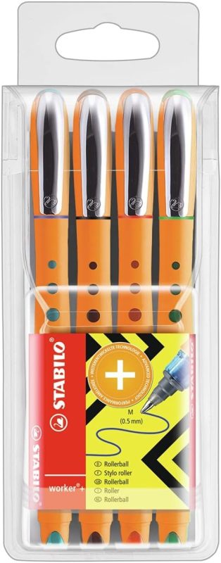 スタビロ(STABILO) バイオニックワーカー･0.5mm 4色セット キャップ式