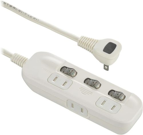 オーム電機(OHM) 電源タップ 交互コンセント 3個口 2m HS-TP32ADW22 00-1652