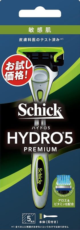 シック(Schick) ハイドロ5 プレミアム 敏感肌 ホルダー 刃付き