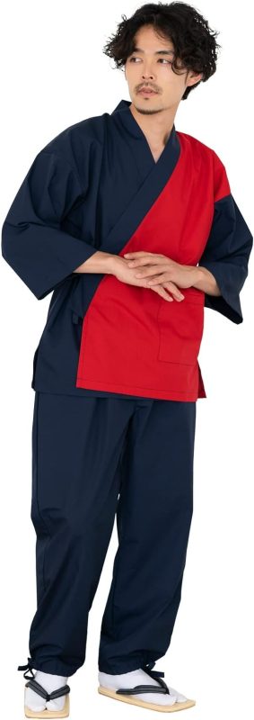 京越(KYOETSU) 2色切り替え作務衣