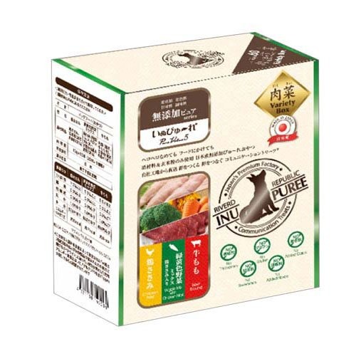 リバードリパブリック(RIVERD REPUBLIC) いぬぴゅ～れ 無添加ピュア PureValue5 Variety Box 肉菜